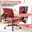   Chaise de bureau rembourrée à haut dossier avec coussin lombaire-116142225