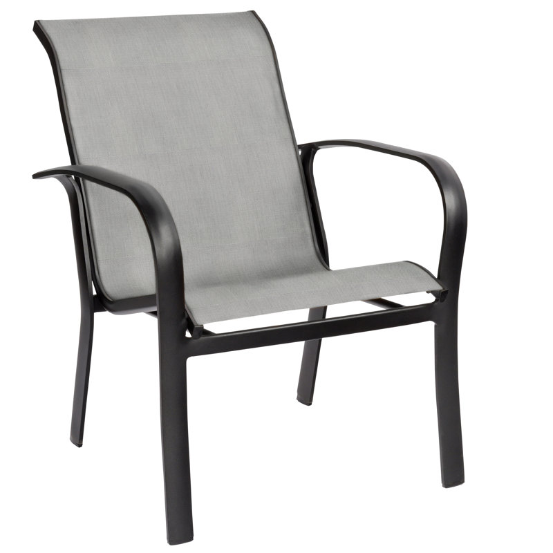 Chaise de patio empilable à bretelle Fremont, Alliage Augustine