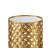 Juliet Gold Metal Cut Out Nesting End Table with Mirror Top