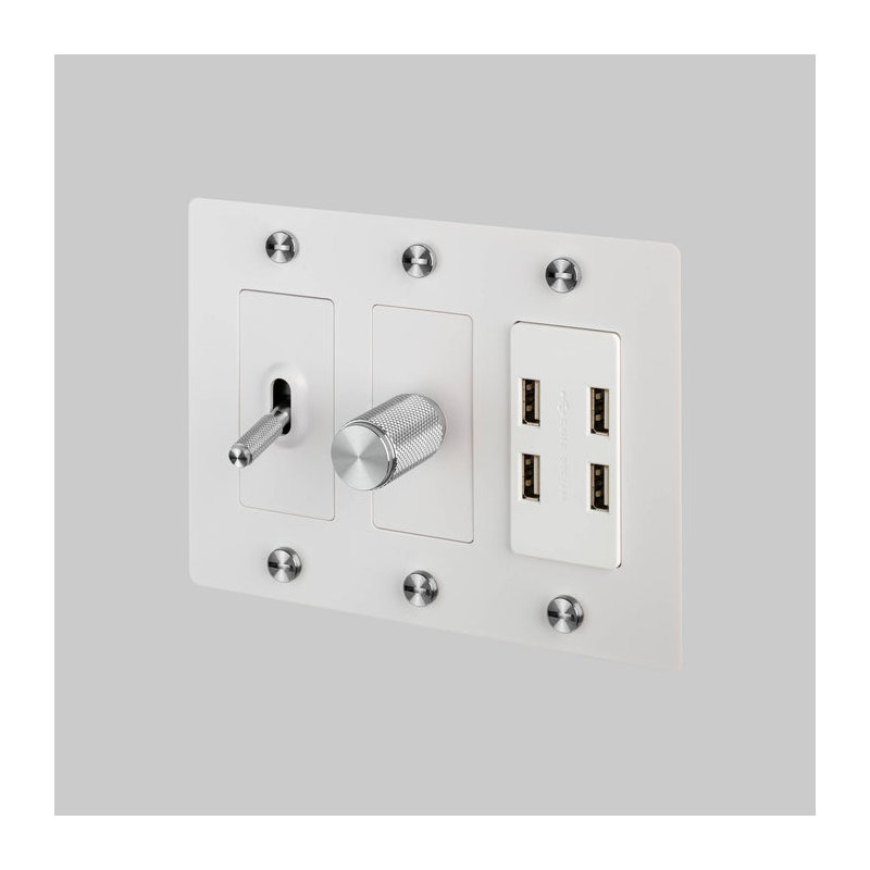 3G Plate / Non-Logo, White