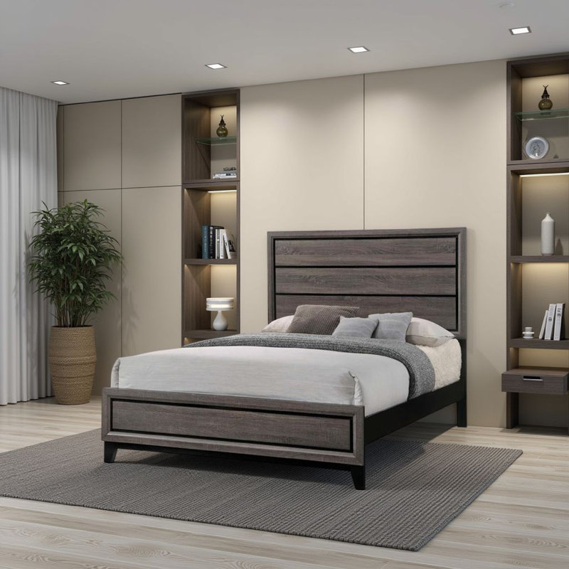 Lit Kassel King, Grand, Gris