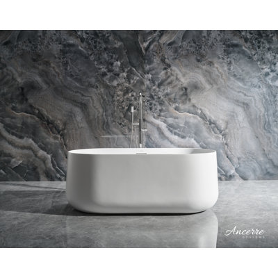 Cossue 61.4 " L x 31.8 " W Freestanding and Mounting / Installation Required Soaking Acrylic Bathtub