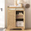 Armoire de cuisine moderne avec tiroir et tablette réglable pour le rangement du café et du micro-ondes