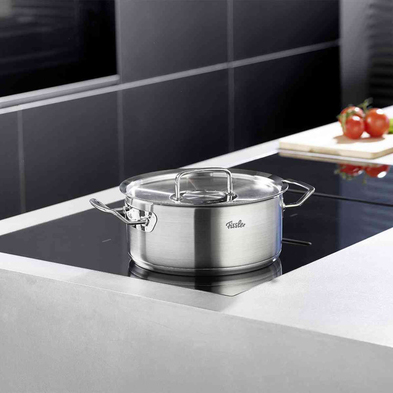 Fissler Original-Profi Collection Stainless Steel Rondeau with Metal Lid, 4.9 qt