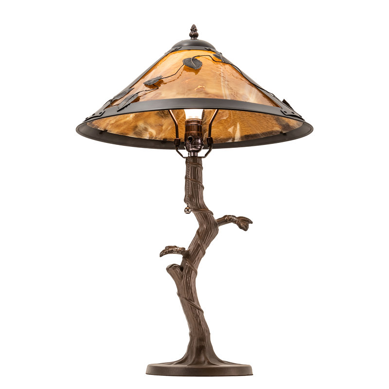 Mission Vine Leaf Apple Table Lamp