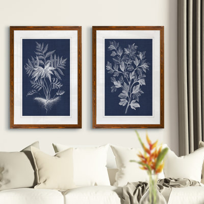 " Lustr Foliage Chintz I " by Vincent Van Gogh 2 - Pieces