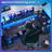 Computer Desk  55'' With Led Lights-706649593