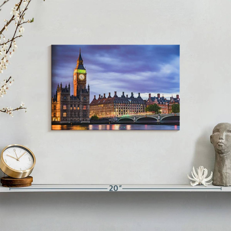 Westminster Twilight, 8" H x 12" W