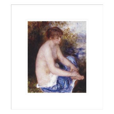 Petite nu bleu par Pierre-Auguste Renoir, impression giclée encadrée