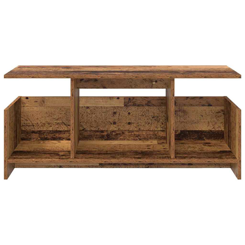 Unfinished TV Stand for TVs up to 77", Old Wood