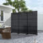 72"x35" Black Metal Outdoor Privacy Screen