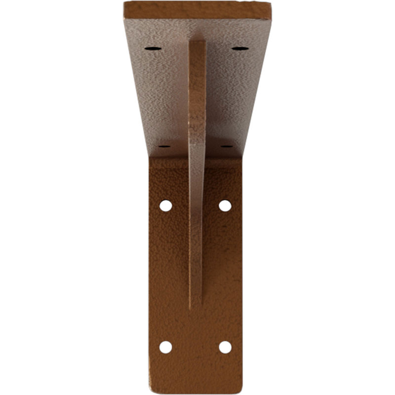Support en acier Embrey, H 5,25 po x l 2 po x P 14 po, Cuivre martelé