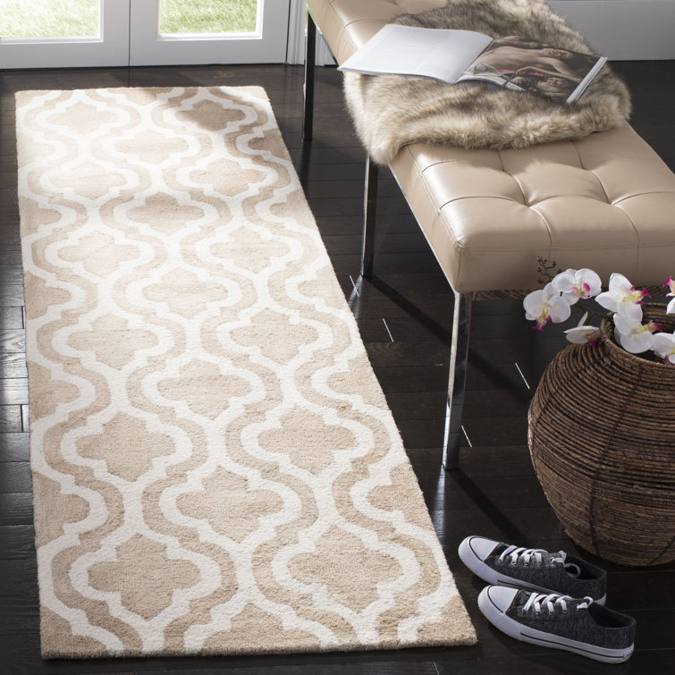 Defranco Hand Tufted Wool Geometric Rug
