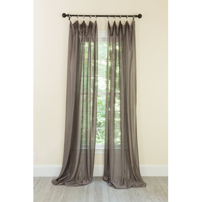Etherton Semi Sheer Curtain Single Panel