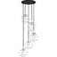 Luminaire suspendu sphère 5 lumières grappe Cleland