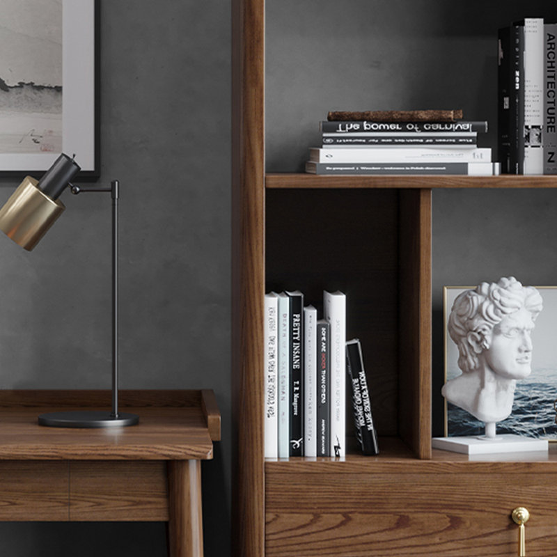 All Solid Wood Simple Style Bookcase