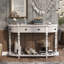 Table buffet en bois de pin massif 4 tiroirs Cenie-1718493556