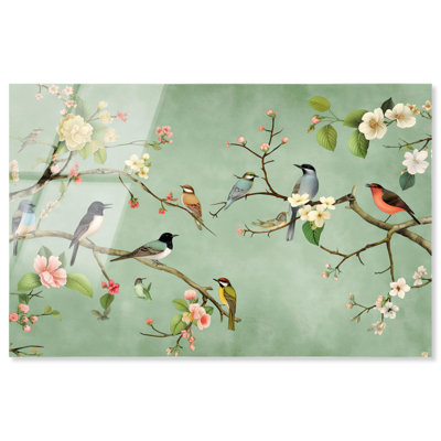 Art rétro de la nature «Restful View» par Art Remedy, prêt à être accroché