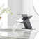 Waterfall Single Hole Single-Handle Low-Arc Bathroom Faucet With Glass Spout
