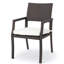 2Pcs Island - Fauteuils d'extérieur - Brun avec coussins et sièges d'eau
