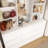 63" W Bedroom Wardrobe Organizer with Built-in Mirror, 9 Drawers & 7 Open Shelves