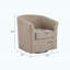 Fauteuil demi-tonneau rotatif Modern-305169428
