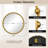 Metal Frame Beaded Decorative Round Wall Mirror-222715118-222715117