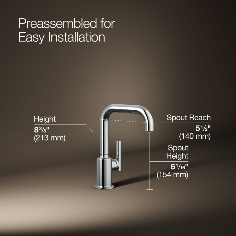 Purist Beverage Faucet, Polished Chrome