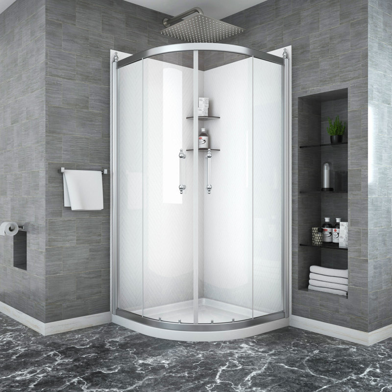 Framed Shower Door with Glass