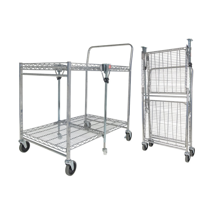 Utility Cart with Wheels, 50.7" H x 26.5" W x 50.7" D