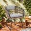 Ensemble de chaises de patio confortables, en rotin durable avec coussins, idéal pour l'extérieur