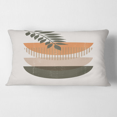 Housse de coussin rectangulaire et insert Sun and Moon with Leaf II