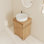 Ensemble de meuble-lavabo simple autoportant 20 "avec lavabo en céramique