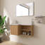 Ensemble de meuble-lavabo mural simple 36 "en L avec lavabo en résine-1948584571
