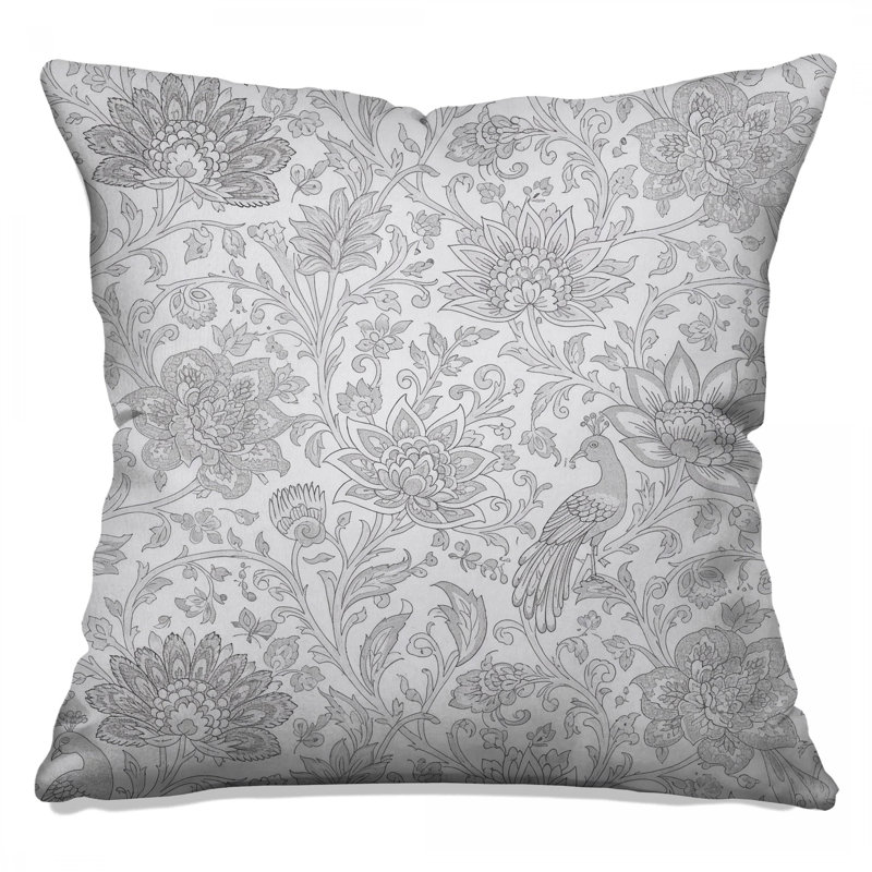 Coussins Intricate Floral Birds, 18 x 18 pouces