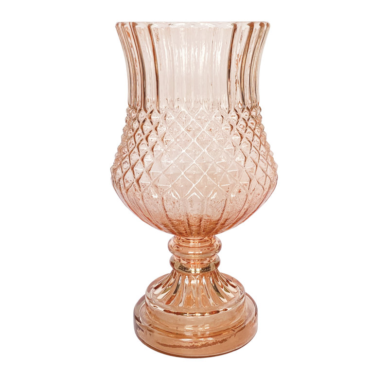 Vase en verre Rose