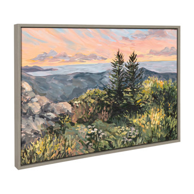 Maine Sunrise by Emily Kenney Framed Canvas Wall Art Print