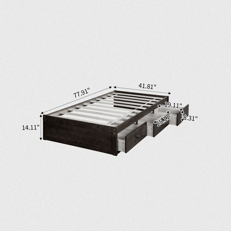 Lillyella Bed Frame, Oak