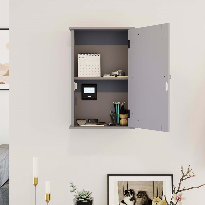 Aadhith Bathroom Cabinet, Grey