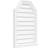 Octagonal Top Surface Mount Non-Functional Brickmould Sill Frame PVC Gable Vent-43327398