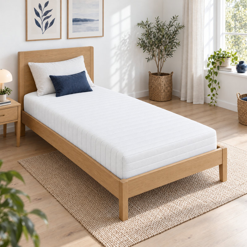 Deluxe 19cm Medium Comfort Coil Sprung Mattress, Small Single (2'6)