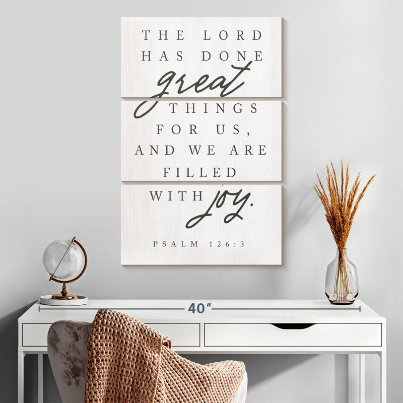 Tergel «The Lord Has Done Great», H 32 po x l 20 po
