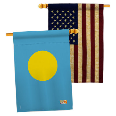 Palau House Flags Pack Nationality National Yard Banner 28 X 40 pouces à double face décorative