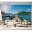 Murale pelez et collez de qualité supérieure - Tropical Pier Paradise-932572731