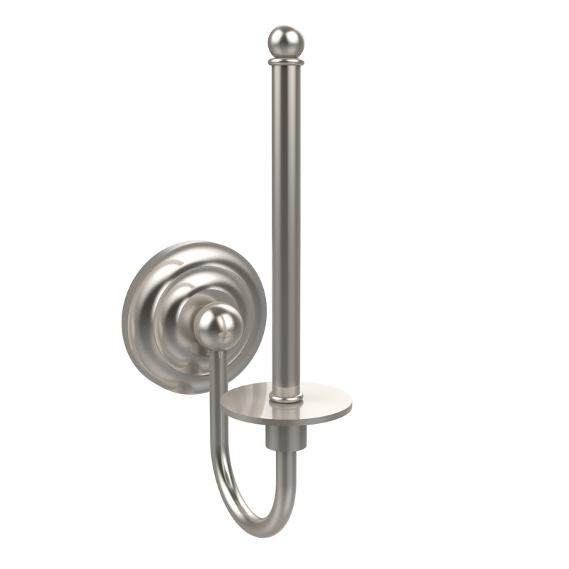 Porte-papier hygiénique sur pied leamore, Nickel satiné