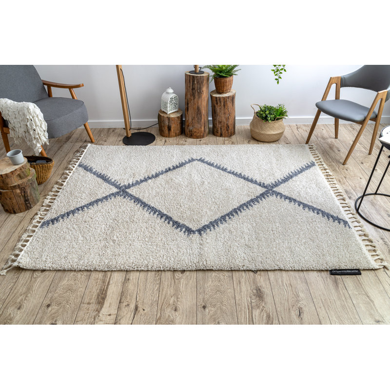 Berber Geometric Area Rug, Rectangle 180 x 270cm