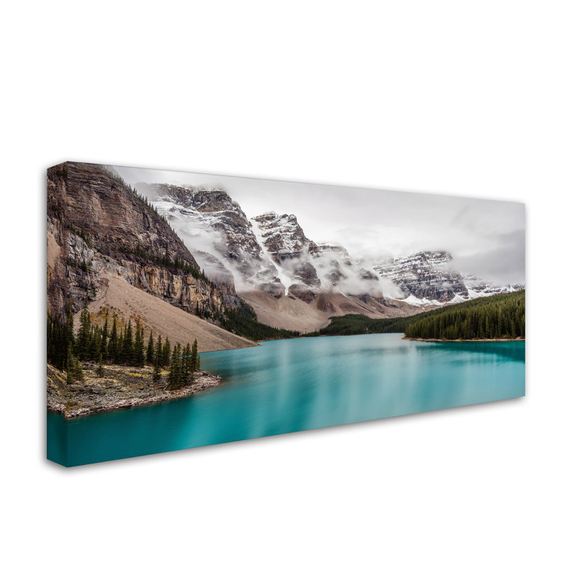 «Moraine Lake in the Clouds», reproduction de photo sur toile tendue, H 10 po x l 19 po x P 2 po