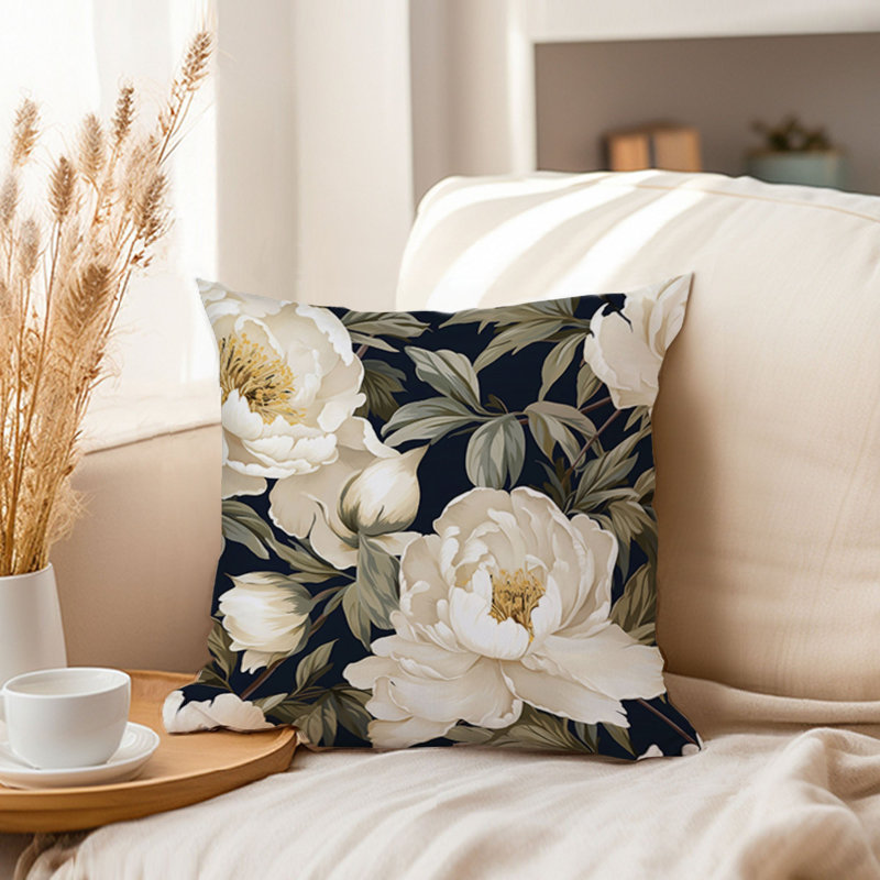 Floral Peonies Pattern VIII Classic, 18"H x 18"W