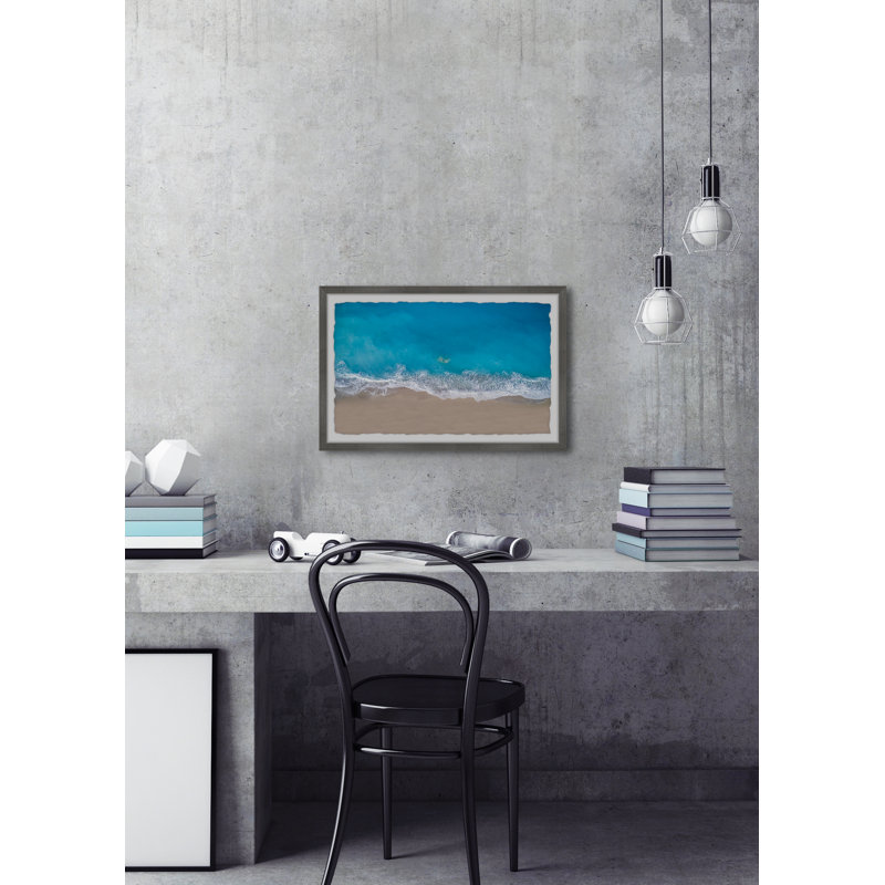 Waves From The Top - Single Picture Frame Painting, 20 cm H x 30 cm W x 3.81 cm D