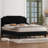 Upholstered Bed Frame with with Diamond Button-Tufted Headboard-332416920-332416921